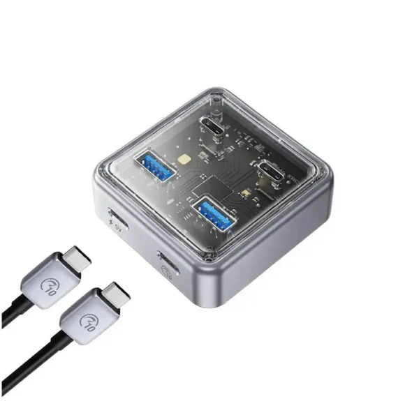 מפצל 4 כניסות USB-A + USB-C 4-in-1 מפצל 4 כניסות USB-A + USB-C 4-in-1