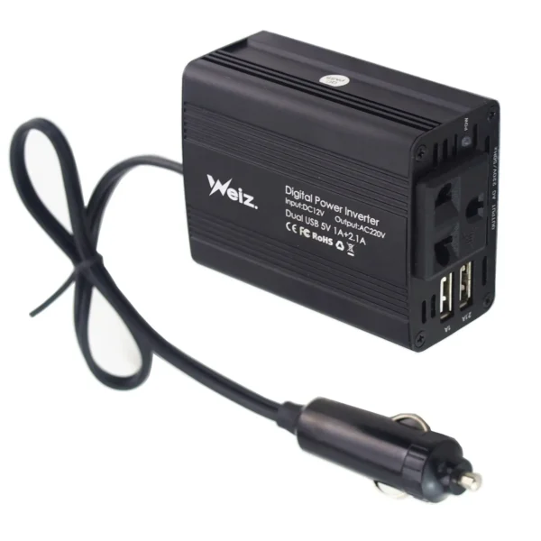 ממיר מתח לרכב Weiz עד 150W ממיר מתח לרכב Weiz עד 150W