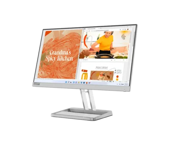 מסך מחשב Lenovo L22i-40 FHD IPS 21.5'' FreeSync 67AEKACBIS - צבע Cloud Grey