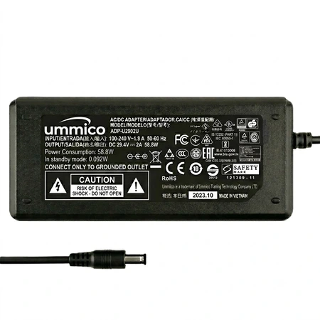 ספק כוח בהספק 58.8W 29.4V 2A מבית אומיקו בחיבור Ummico Power Adapter 5.5X2.5 ספק כוח בהספק 58.8W 29.4V 2A מבית אומיקו בחיבור Ummico Power Adapter 5.5X2.5