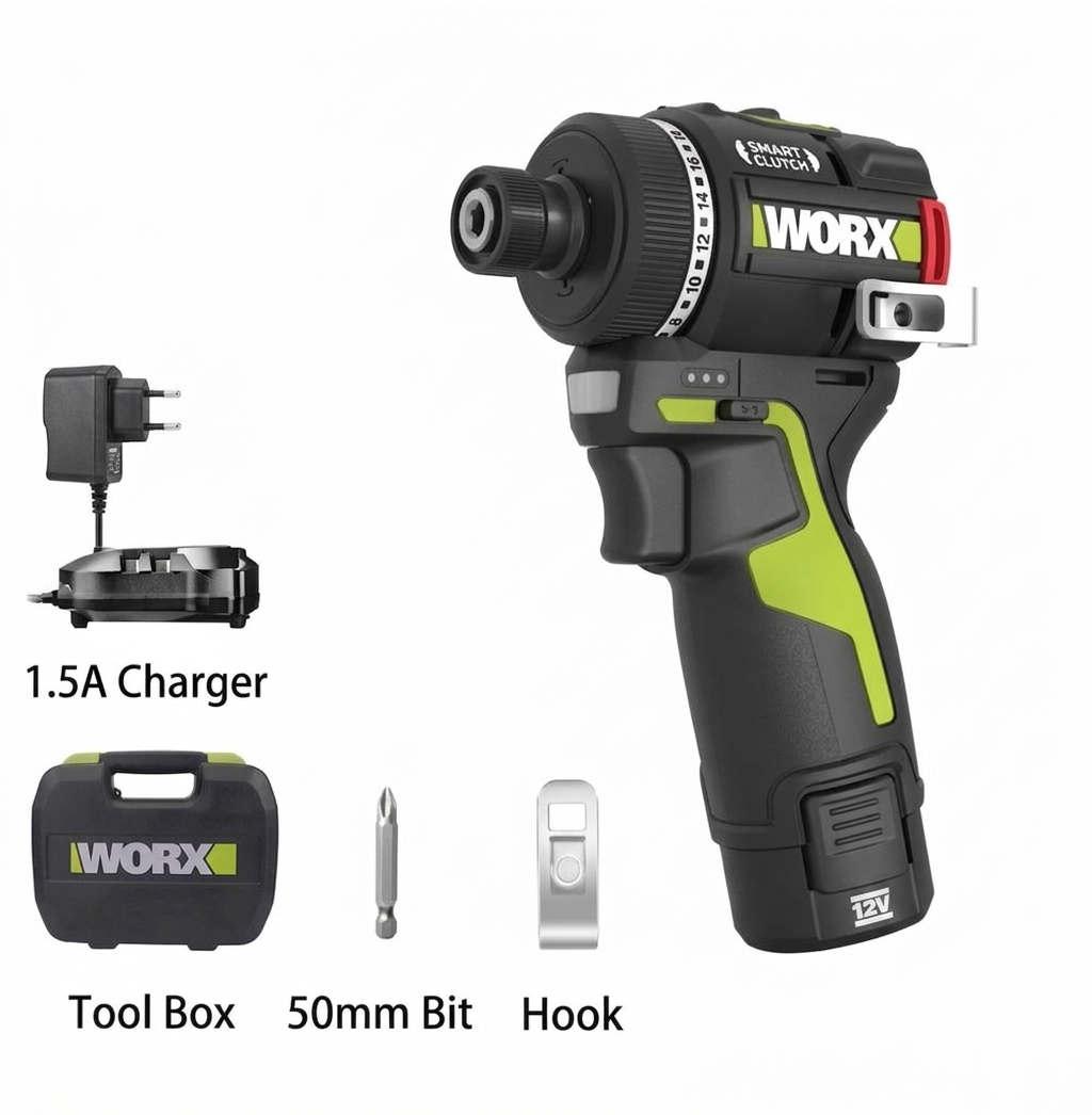 סט מברגת אימפקט מבית וורקס WORX WU139 12V סט מברגת אימפקט מבית וורקס WORX WU139 12V